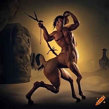 Centaur Pholos is wounded by a poisoned arrow