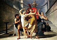 Тесей и Пирифой, похищающие Елену